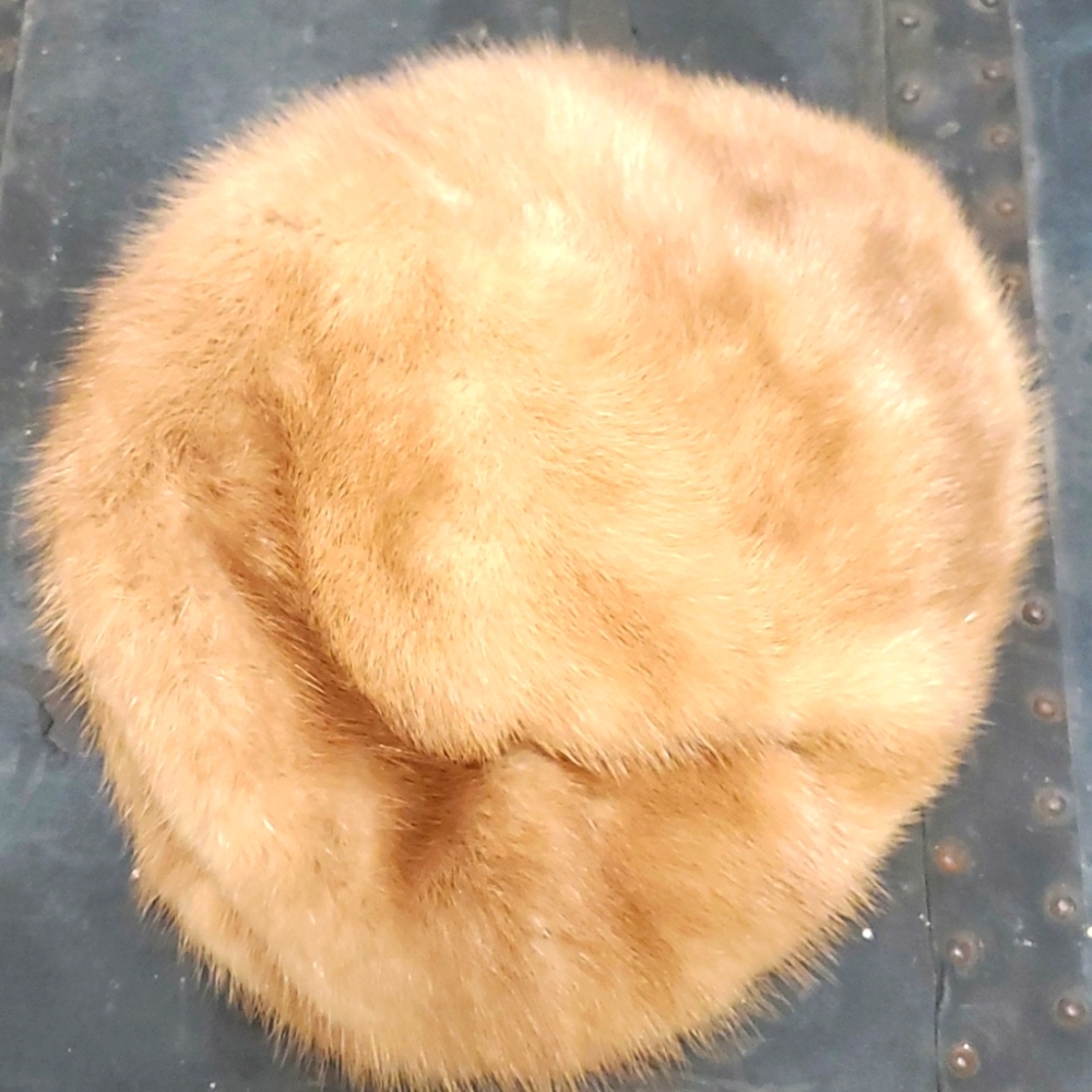 Vintage Honey MINK Fur hat